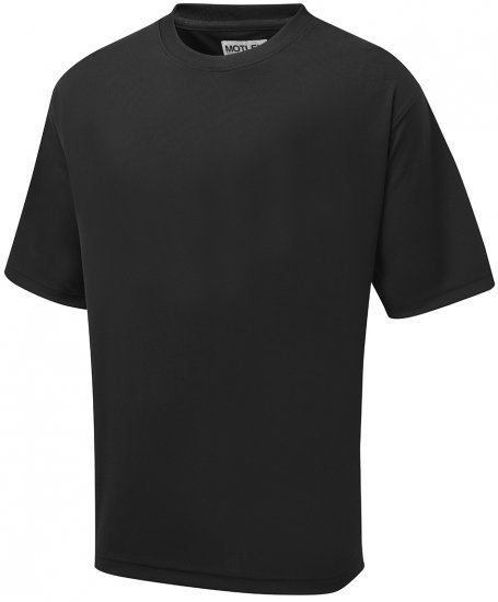 Motley Denim Technical T-shirt Black - Sportkleding & outdoor - Grote Maten Sportkleding Heren