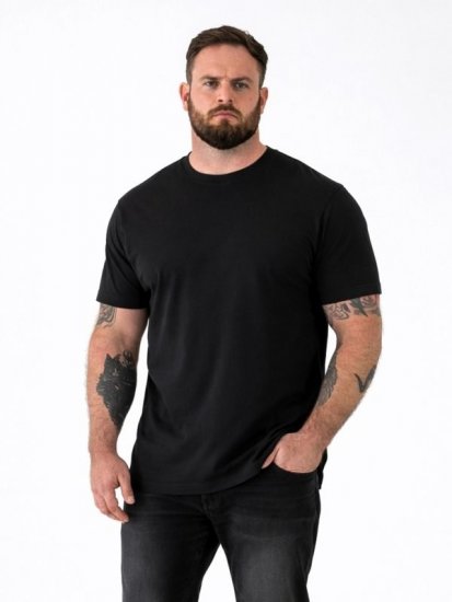 D555 Smartly T-shirt ronde hals Zwart set van 5 - T-shirts - Grote Maten T-shirts Heren