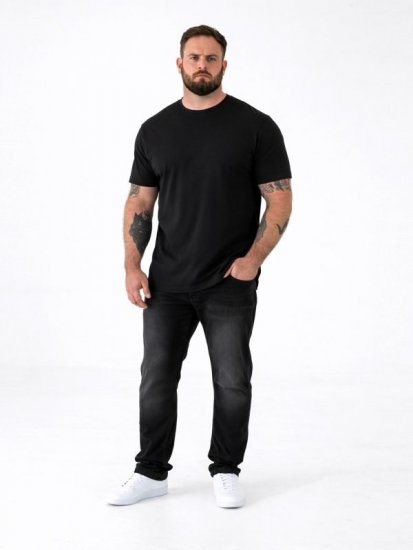 D555 Smartly T-shirt ronde hals Zwart set van 5 - T-shirts - Grote Maten T-shirts Heren