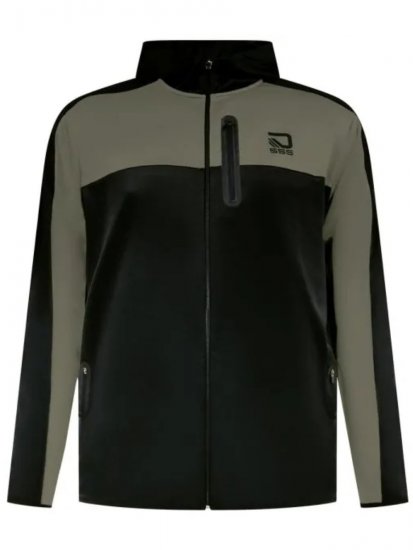D555 Southport Hoodie met rits Zwart - Sweaters & hoodies - Sweaters & Hoodies Grote Maten Heren