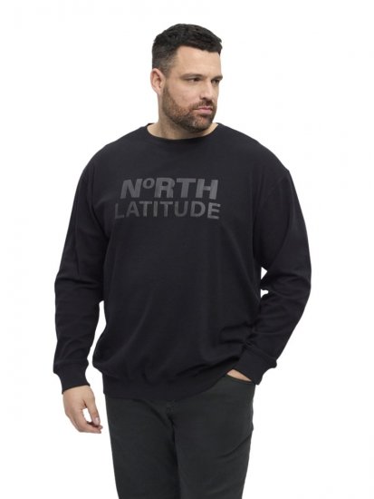 North Latitude 53123 Sweater met logo Zwart - Sweaters & hoodies - Sweaters & Hoodies Grote Maten Heren