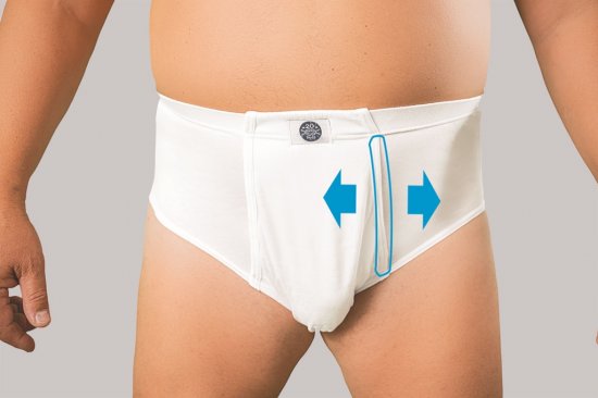 20 Nodi Combed Cotton Jersey Briefs with High Side Cut and Side Opening White - Ondergoed & Zwem - Grote Maten Ondergoed Heren