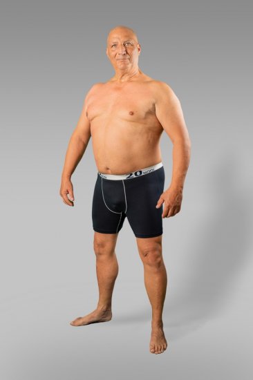 20 Nodi Stretch Cotton Boxer with Medium Leg 3-pack Black/Blue - Ondergoed & Zwem - Grote Maten Ondergoed Heren