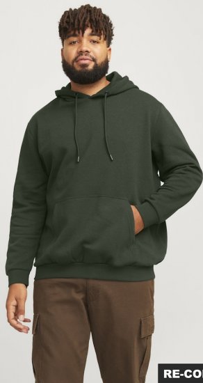 Jack & Jones Bradley Hoodie Dark Green - Sweaters & hoodies - Sweaters & Hoodies Grote Maten Heren