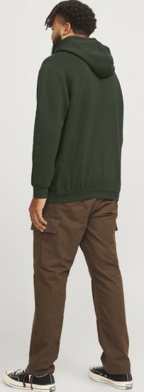 Jack & Jones Bradley Hoodie Dark Green - Sweaters & hoodies - Sweaters & Hoodies Grote Maten Heren