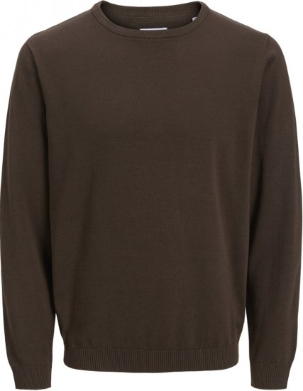 Jack & Jones BASIC Knitted Sweater Brown - Sweaters & hoodies - Sweaters & Hoodies Grote Maten Heren