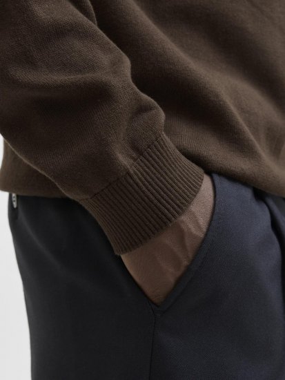 Jack & Jones BASIC Knitted Sweater Brown - Sweaters & hoodies - Sweaters & Hoodies Grote Maten Heren