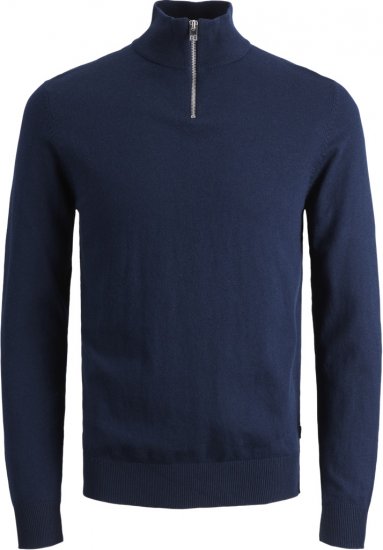 Jack & Jones Emil Knitted Pullover Blue - Sweaters & hoodies - Sweaters & Hoodies Grote Maten Heren
