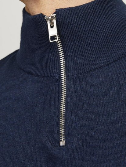Jack & Jones Emil Knitted Pullover Blue - Sweaters & hoodies - Sweaters & Hoodies Grote Maten Heren