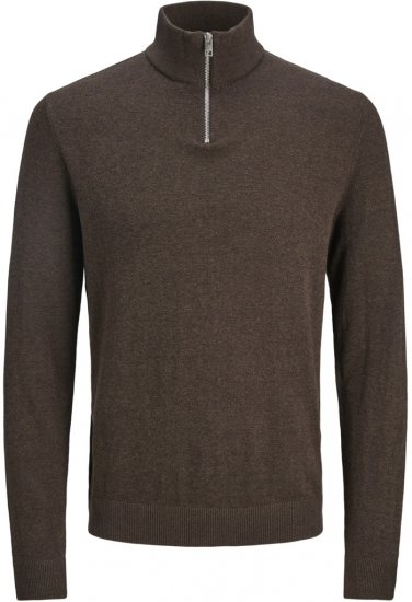 Jack & Jones Emil Knitted Pullover Brown - Sweaters & hoodies - Sweaters & Hoodies Grote Maten Heren