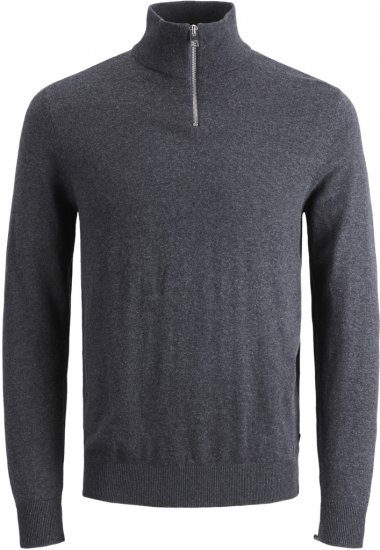 Jack & Jones Emil Knitted Pullover Grey - Sweaters & hoodies - Sweaters & Hoodies Grote Maten Heren