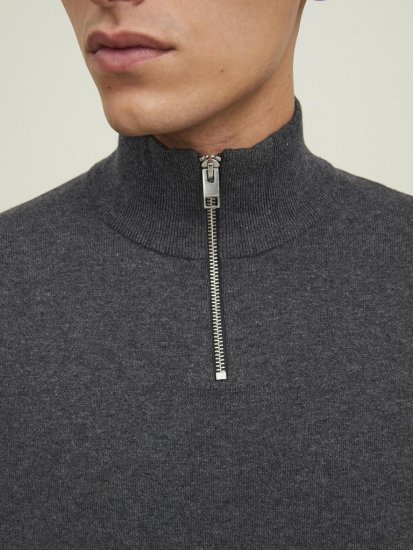 Jack & Jones Emil Knitted Pullover Grey - Sweaters & hoodies - Sweaters & Hoodies Grote Maten Heren