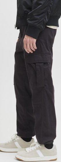 Jack & Jones Jonnie Cuffed Cargo Pants Black - Jeans & broeken - Jeans & Broeken Grote Maten Heren
