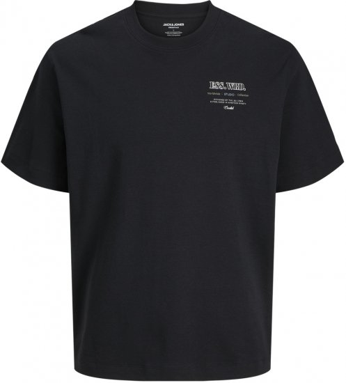 Jack & Jones Urban Edge Studio T-shirt Black - T-shirts - Grote Maten T-shirts Heren