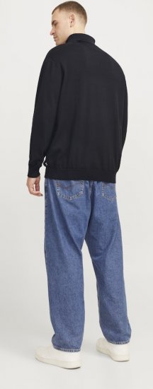 Jack & Jones Basic Knitted Sweater with Rolled Neck Black - Sweaters & hoodies - Sweaters & Hoodies Grote Maten Heren