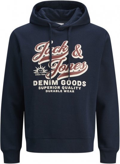 Jack & Jones 2 COL LOGO Hoodie Blue - Sweaters & hoodies - Sweaters & Hoodies Grote Maten Heren