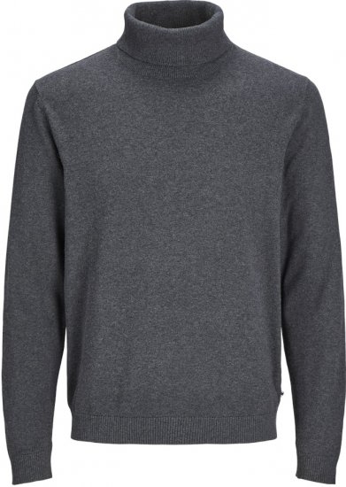 Motley Denim Big Sizes for Men Jack & Jones Knitted Sweater Dark Grey