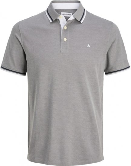 Jack & Jones Paulos Polo Short Sleeve Grey - Polo shirts - Grote Maten Poloshirts Heren