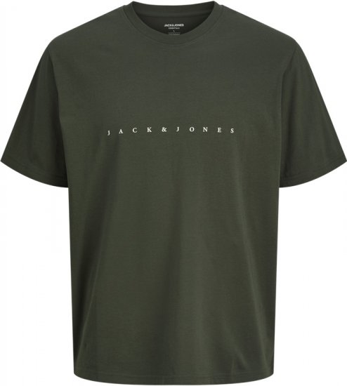 Jack & Jones STAR T-Shirt Green - T-shirts - Grote Maten T-shirts Heren