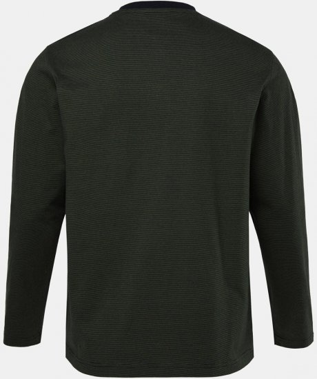 JP1880 Pyjamas Two-piece Striped Dark Green - Ondergoed & zwem - Grote Maten Ondergoed Heren