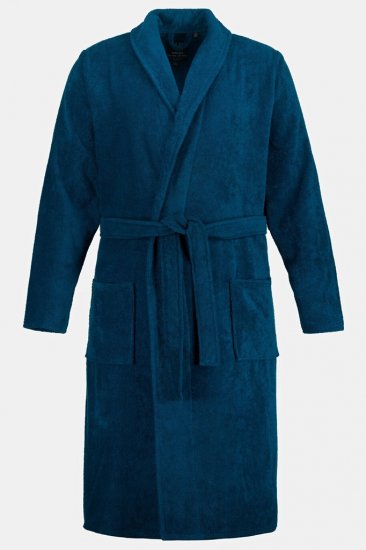 JP1880 Bathrobe Terry Navy - Badjassen/handdoeken - Grote Maten Badjassen Heren