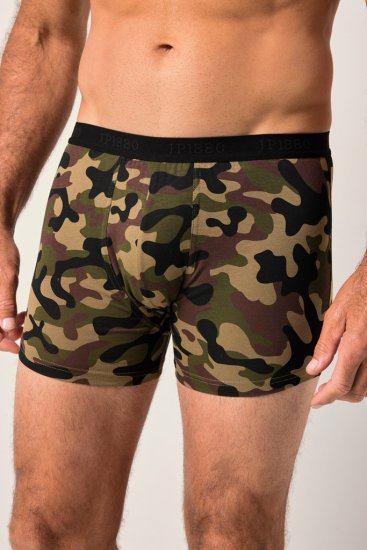 JP1880 FLEXNAMIC OEKO-TEX Boxer Shorts 2-Pack Green - Ondergoed & zwem - Grote Maten Ondergoed Heren