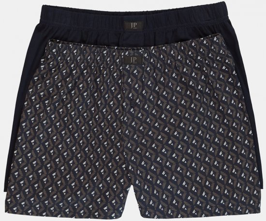 JP1880 OEKO-TEX Boxer Shorts Jersey 2-Pack Navy - Ondergoed & zwem - Grote Maten Ondergoed Heren