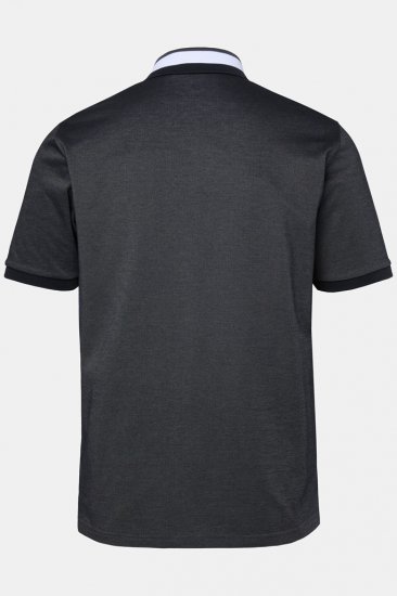 JAY-PI Quickdry Two-Tone Golf Poloshirt Black - Polo shirts - Grote Maten Poloshirts Heren