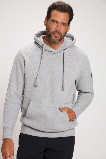 JAY-PI Hoodie with Soft Brushed Interior Grey - Sweaters & hoodies - Sweaters & Hoodies Grote Maten Heren