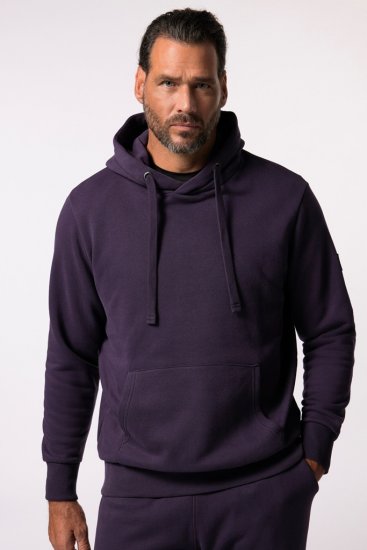 JAY-PI Hoodie with Soft Brushed Interior Purple - Sweaters & hoodies - Sweaters & Hoodies Grote Maten Heren
