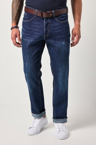 JP1880 FLEXNAMIC Jeans Tapered Loose Fit Dark Denim Blue - Jeans & broeken - Jeans & Broeken Grote Maten Heren