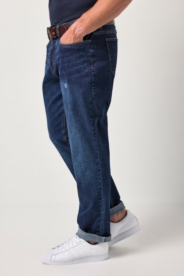JP1880 FLEXNAMIC Jeans Tapered Loose Fit Dark Denim Blue - Jeans & broeken - Jeans & Broeken Grote Maten Heren