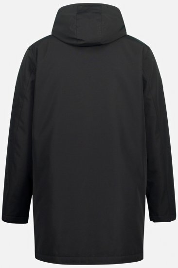 JP1880 Warm Parka with Wind Cuffs Black - Jassen - Grote Maten Herenjassen