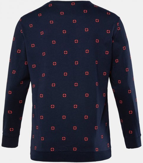 JP1880 Two-piece Pyjamas Long Sleeve and Long Trousers Navy - Ondergoed & zwem - Grote Maten Ondergoed Heren