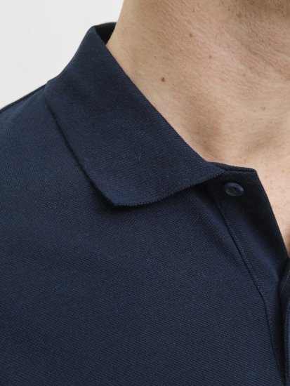 Jack & Jones Makoto Polo Short Sleeve Navy - Polo shirts - Grote Maten Poloshirts Heren