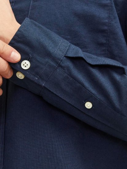 Jack & Jones Brook Oxford Shirt Long Sleeve Navy - Overhemden - Overhemden Grote Maten Heren