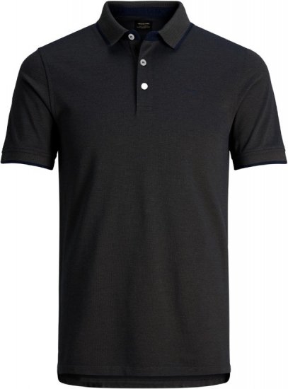 Jack & Jones Paulos Polo Short Sleeve Black - Polo shirts - Grote Maten Poloshirts Heren