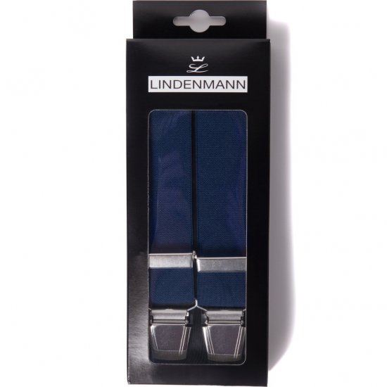 JP1880 Suspenders X-Shape Navy - Accessoires - 