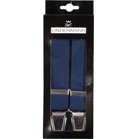 JP1880 Suspenders X-Shape Navy - Accessoires - 
