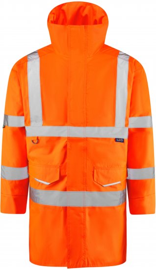 Leo Tawstock EcoViz 4K Baffle Lined Anorak Hi-Vis Orange - Hi-Vis jassen - Hi-Vis Jassen in grote maten