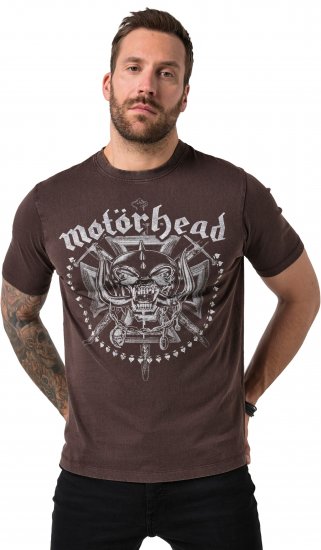 JP1880 Motörhead Soft Jersey Vintage T-Shirt Brown - Band T-shirts - 