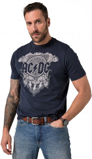 JP1880 AC/DC Black Ice T-Shirt Navy - Band T-shirts - 