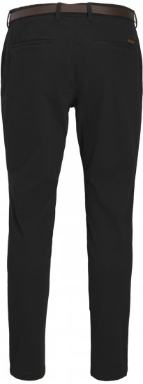 Jack & Jones Marco Adam Belted Slim Fit Chino Pants Black - Jeans & broeken - Jeans & Broeken Grote Maten Heren