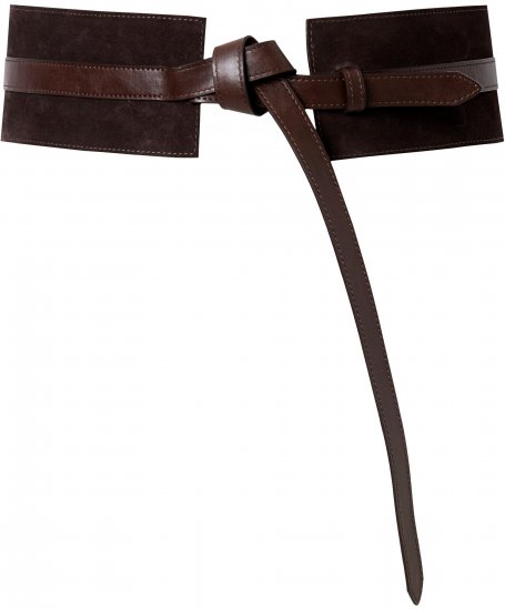 Ulla Popken Tie Belt Mocha - Damesriemen - 