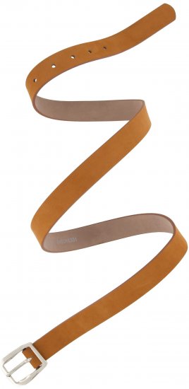 Ulla Popken Soft Suede Belt Brown - Damesriemen - 