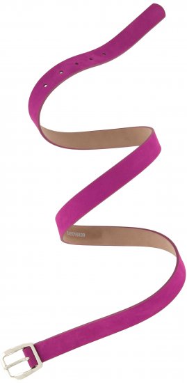 Ulla Popken Soft Suede Belt Purple - Damesriemen - 