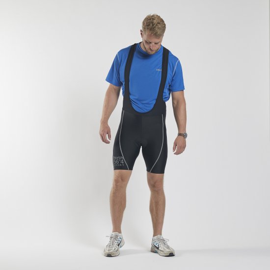 North Latitude Bike Shorts With Suspenders Black TALL - Sportkleding & outdoor - Grote Maten Sportkleding Heren