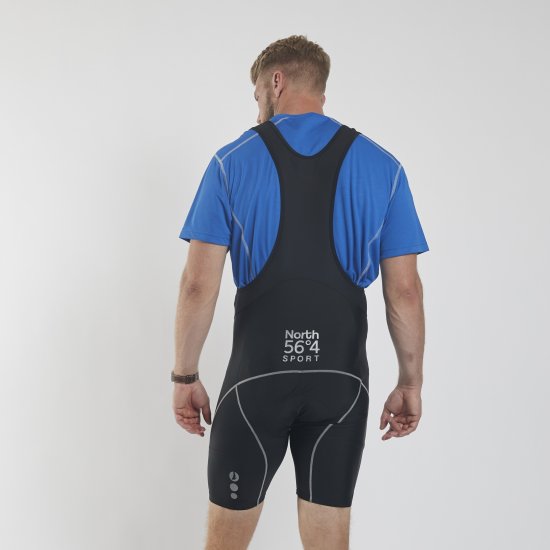 North Latitude Bike Shorts With Suspenders Black TALL - Sportkleding & outdoor - Grote Maten Sportkleding Heren