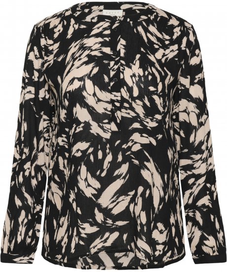Kaffe Curve Mila Ami Blouse Zwart - Blouses & tunieken - 
