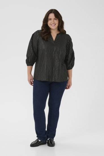 Kaffe Curve Luisa Blouse Black Deep - Blouses - 